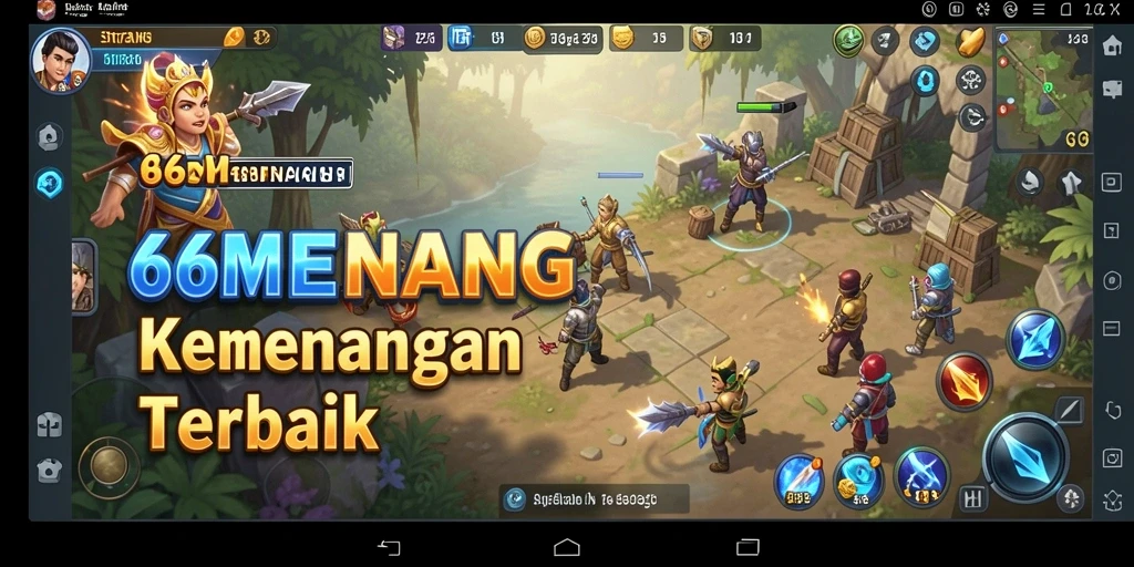 Tampilan gameplay menarik dari 66MENANG dengan aksi strategi nyata.