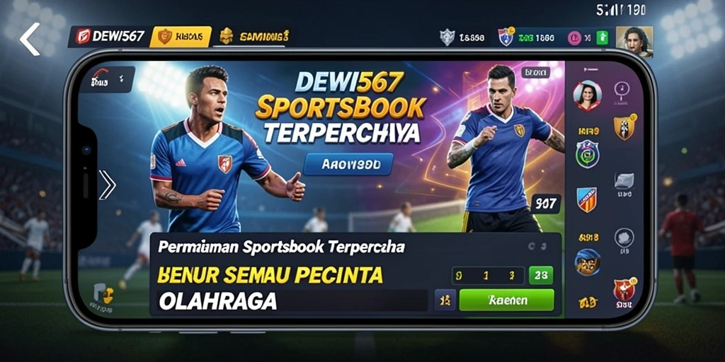 Tampilan menarik dari gameplay DEWI567 di aplikasi Sportsbook.