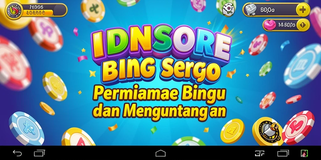 Gameplay seru Bingo dalam aplikasi IDNSCORE.