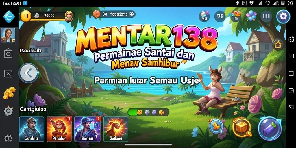 Screenshot MENTARI138 menampilkan gameplay yang ceria dan dinamis.