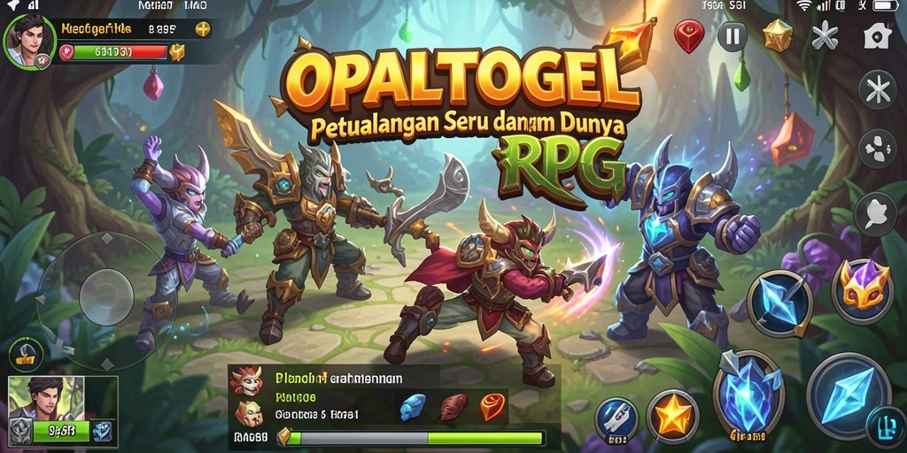 Screenshot OPALTOGEL menampilkan aksi pertempuran RPG yang mendebarkan.
