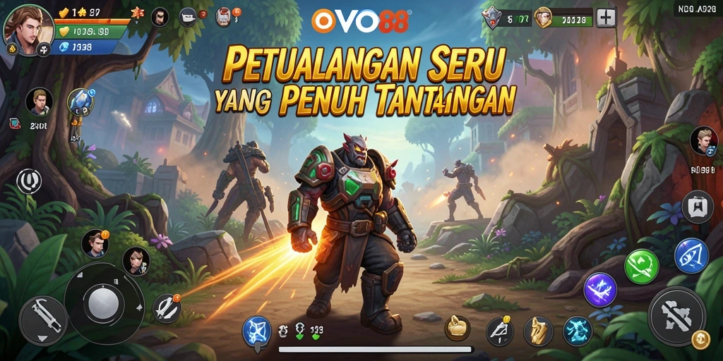Gameplay OVO88 dengan petualangan penuh tantangan dan eksplorasi.