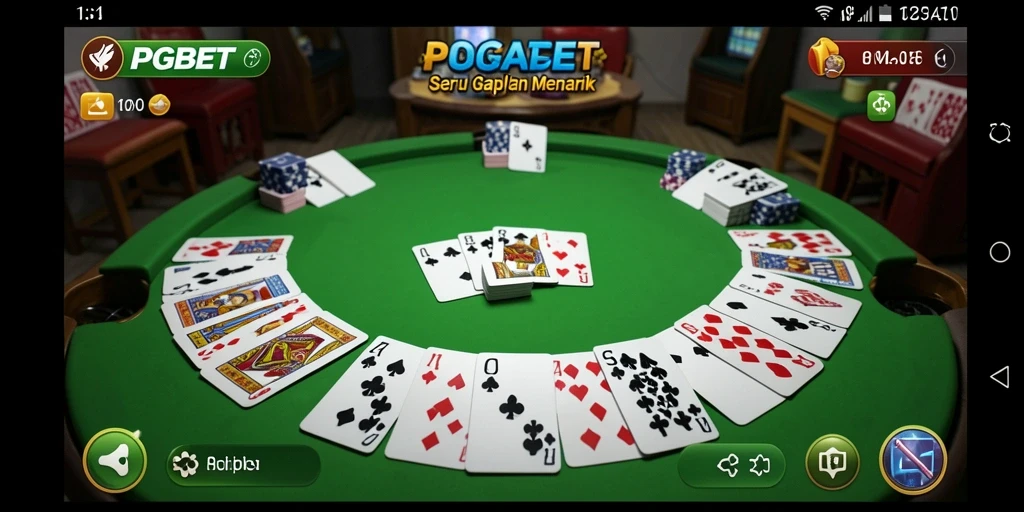 Tampilan gameplay PGBET yang seru dan interaktif pada papan Gaple.