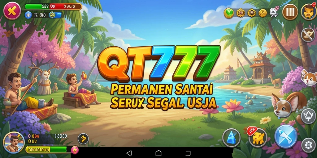Tampilan gameplay QT777 yang menarik dan penuh warna.