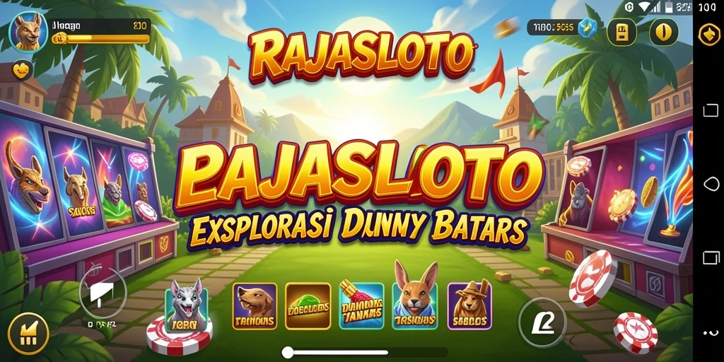 Tampilan gameplay seru di dunia terbuka RAJASLOTO.
