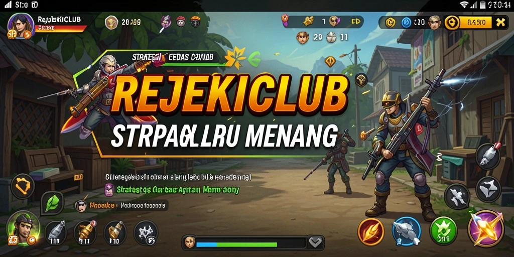 Tampilan utama gameplay REJEKICLUB yang menegangkan dan penuh strategi.
