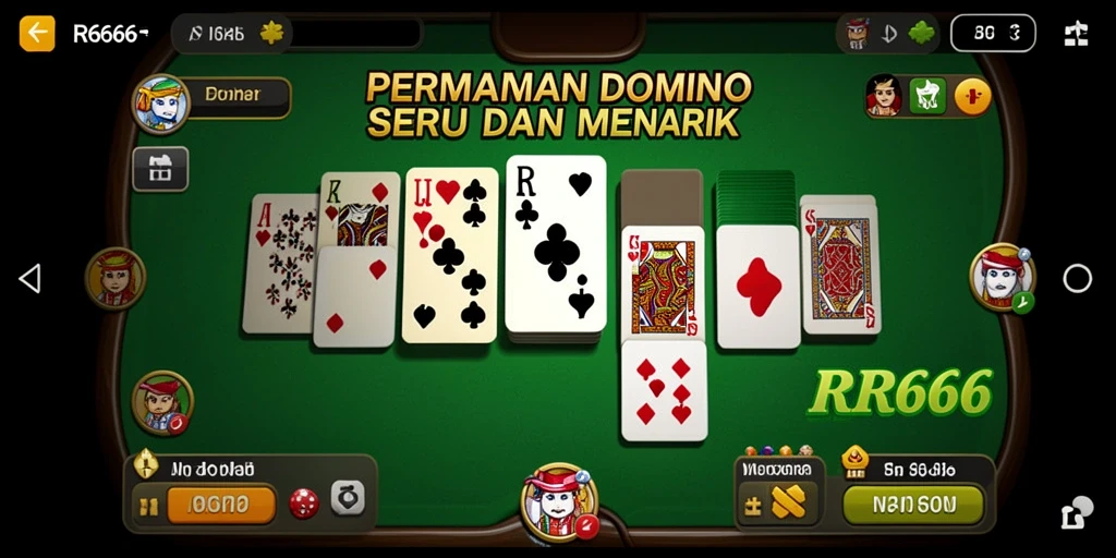 Screenshot gameplay RR666 menampilkan keseruan permainan Domino.
