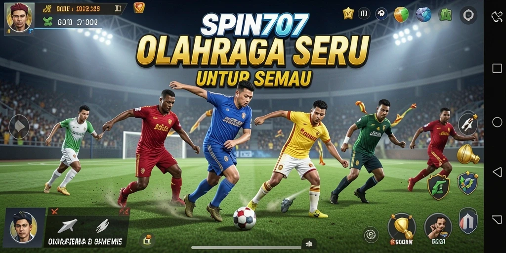 Tampilan gameplay SPIN707 yang mendebarkan di arena olahraga.