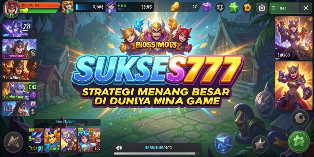 Tampilan gameplay strategi yang menegangkan di SUKSES777.