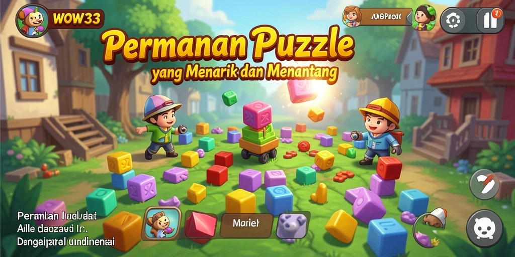 Screenshot WOW33 menampilkan gameplay Puzzle yang seru dan menantang.